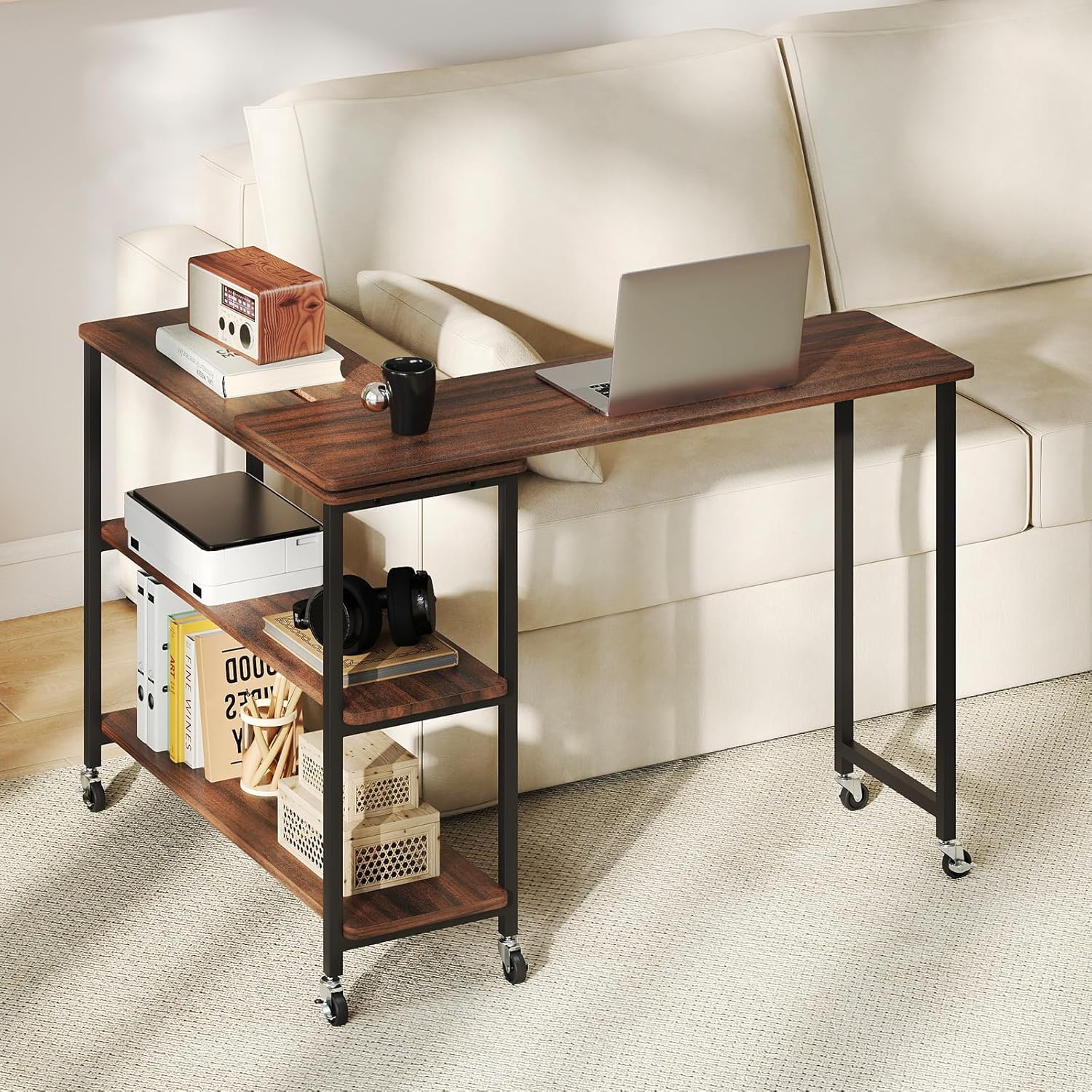 Desk Setup Laptop - 360 ° Поворотный приставной столик с