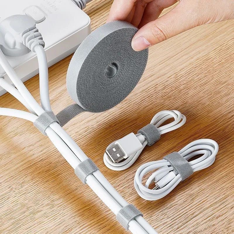 Desk Setup Cable Management - Органайзер для кабелей 1/5 м, лента