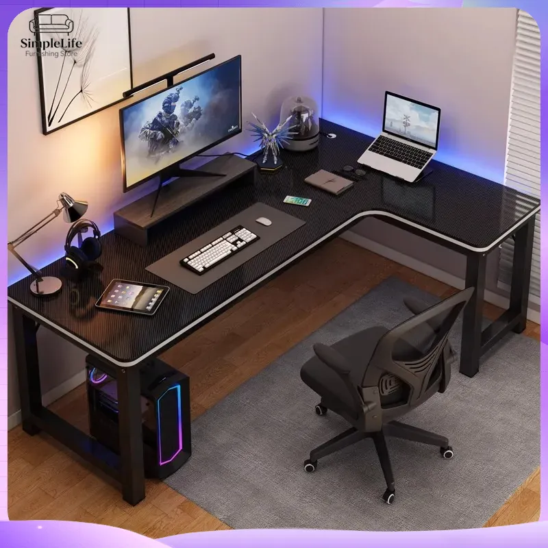 Desk Setup Dual Monitor - Угловой игровой компьютерный стол для ПК