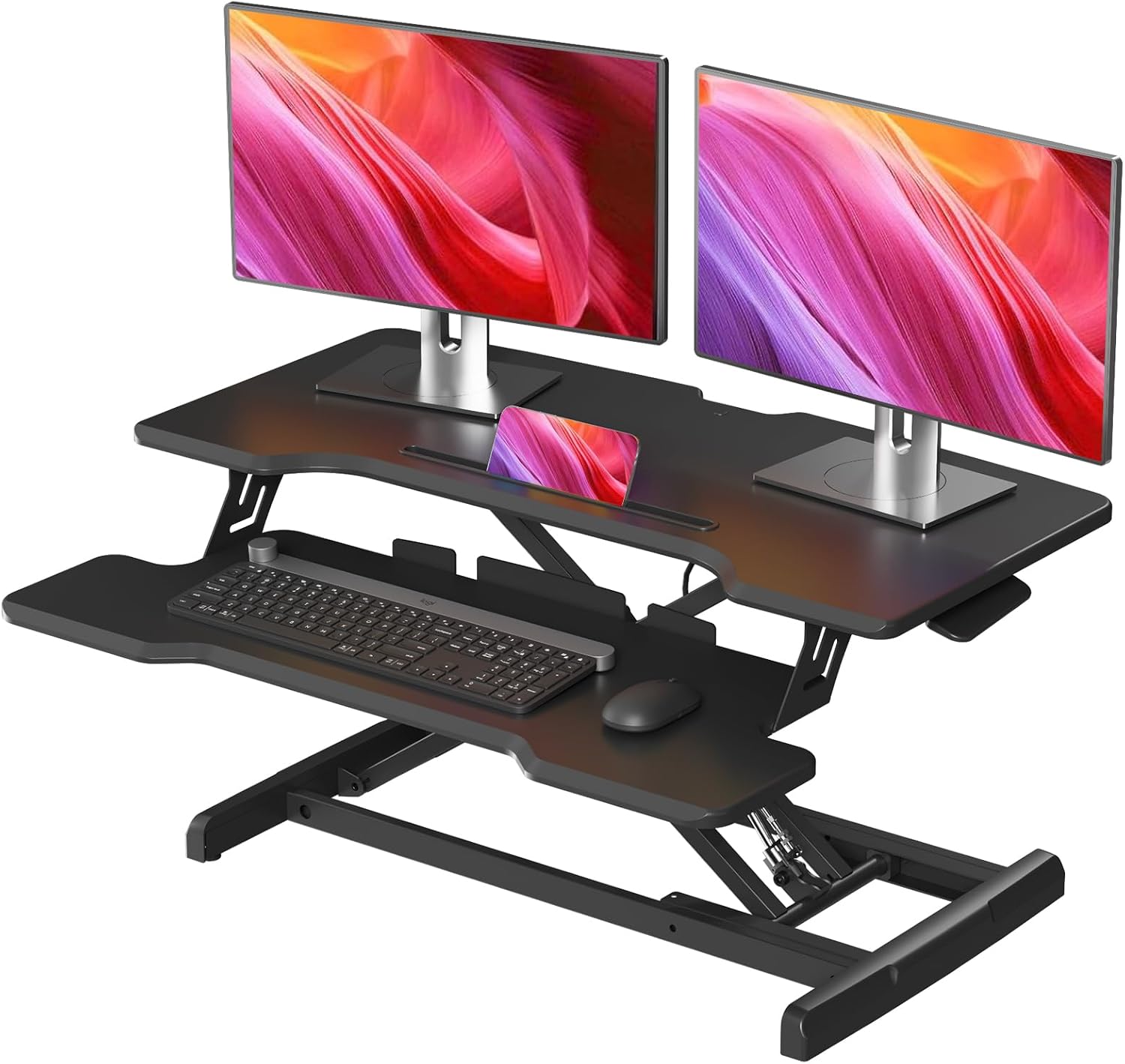 Desk Setup Dual Monitor - Конвертер для стоячего стола, регулируемый по