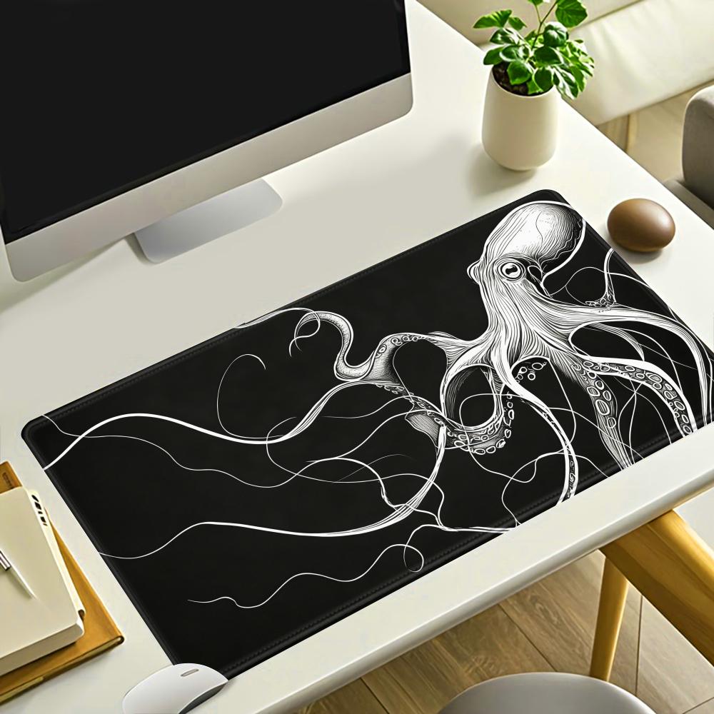 Desk Setup Or Set Up - Коврик для мыши HYBXAXC Octopus, черно-белый