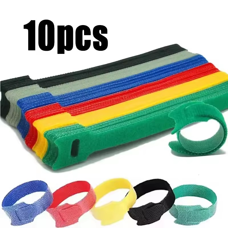 Desk Setup Cable Management - 10-50 шт. Многофункциональные кабельные стяжки-липучки, многоразовые