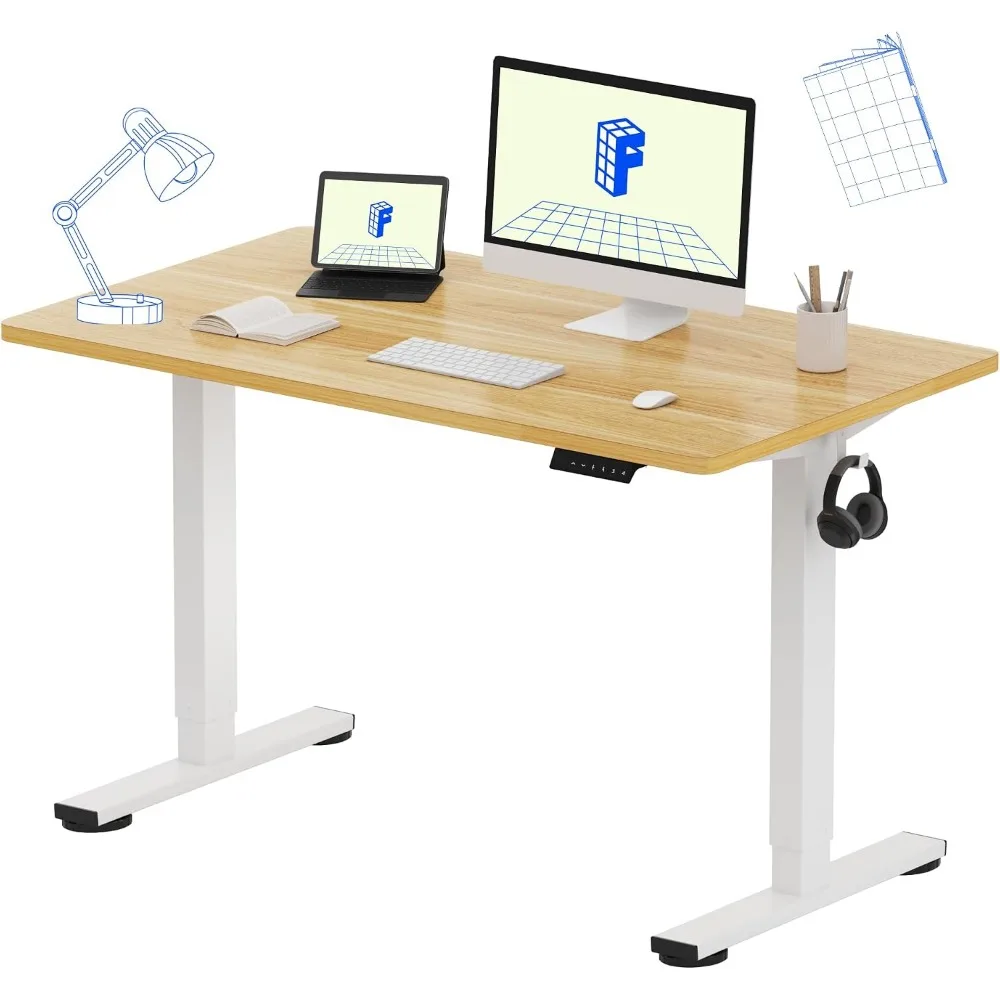 Desk Setup Dual Monitor - Цельный стол-парта 48