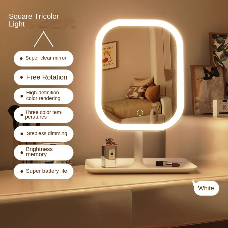 Desk Setup Lighting - Новое современное настольное LED-зеркало для макияжа,