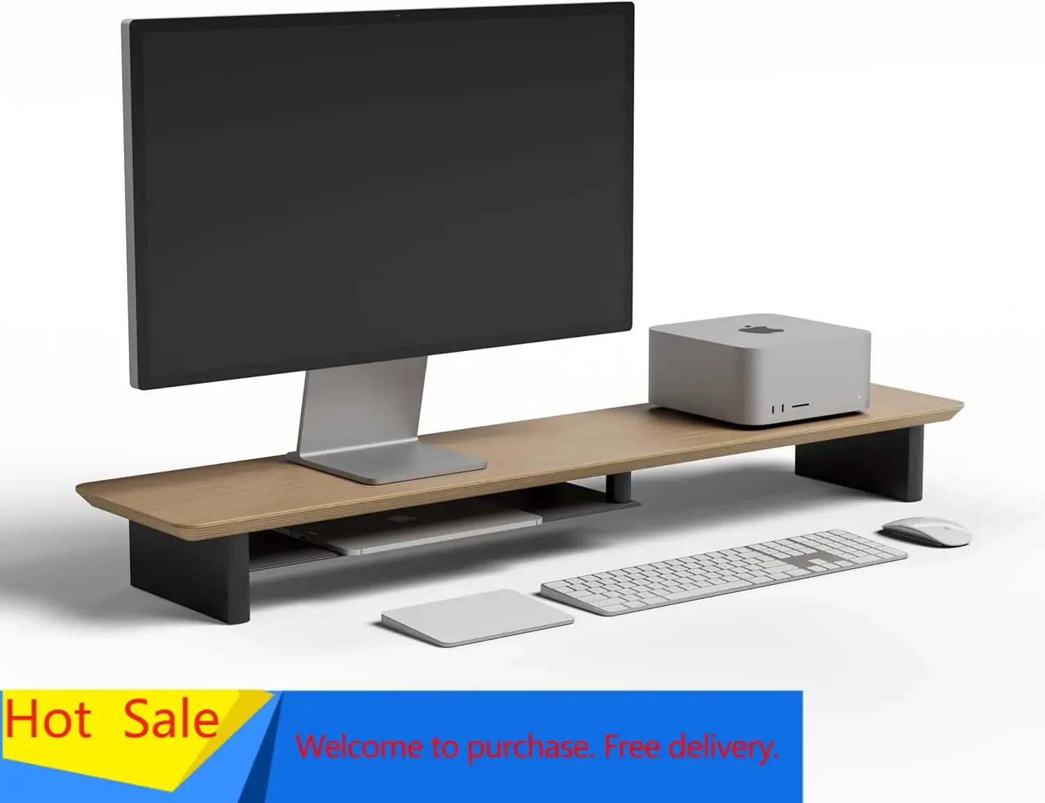 Desk Setup Dual Monitor - Двухуровневая эргономичная подставка для монитора из