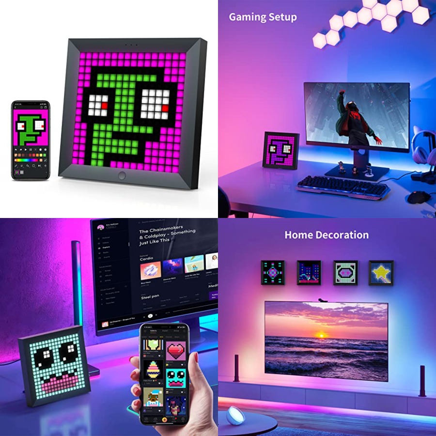 Светодиодная панель для пиксел – обзор и цена Desk Setup Lighting