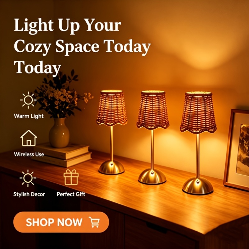 Богемная плетеная ротанговая н – обзор и цена Desk Setup Lighting