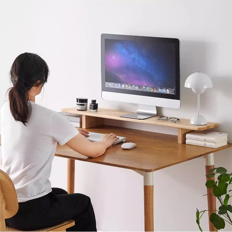 Деревянная подставка для монит – обзор и цена Desk Setup Monitor And Laptop