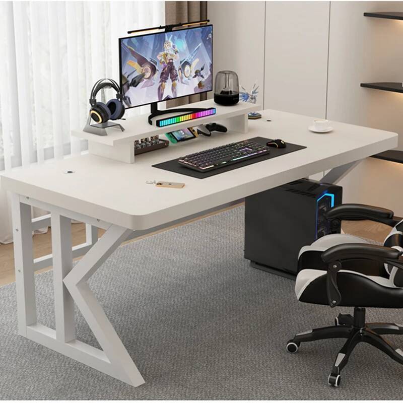 Игровой стол в форме L, гибкий – обзор и цена Desk Setup Monitor And Laptop