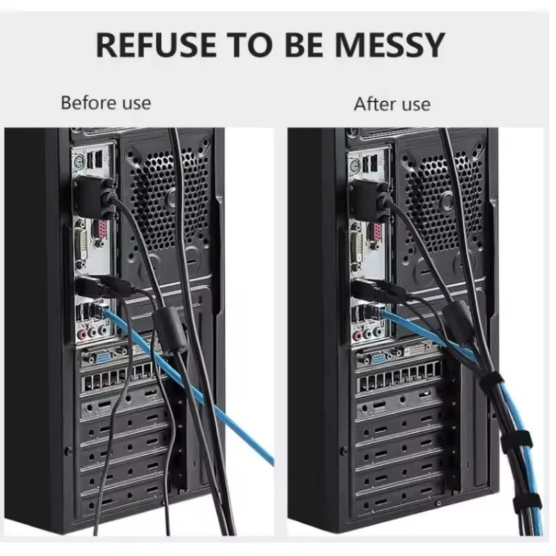 Органайзер для кабелей 1/5 м,  – обзор и цена Desk Setup Cable Management
