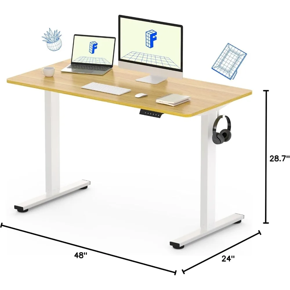Цельный регулируемый по высоте – обзор и цена Desk Setup Dual Monitor