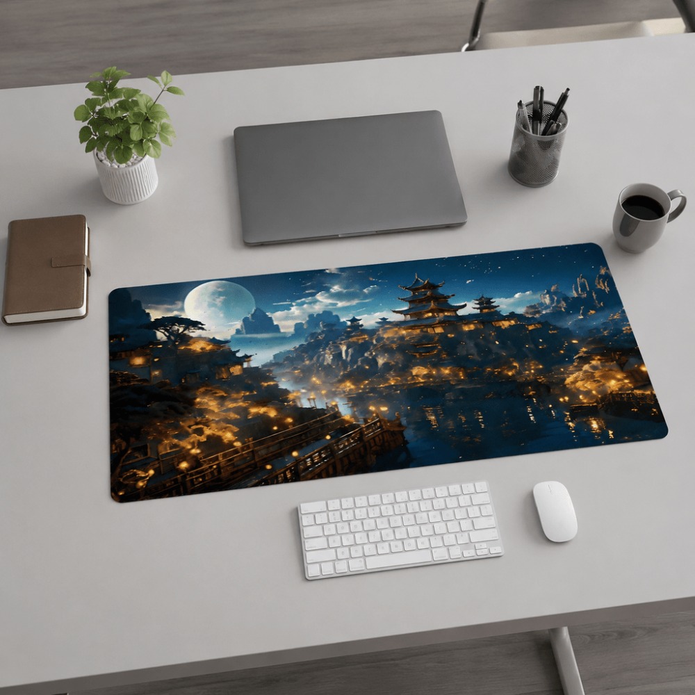 Оригинальный удлиненный коврик – обзор и цена Desk Setup For Work