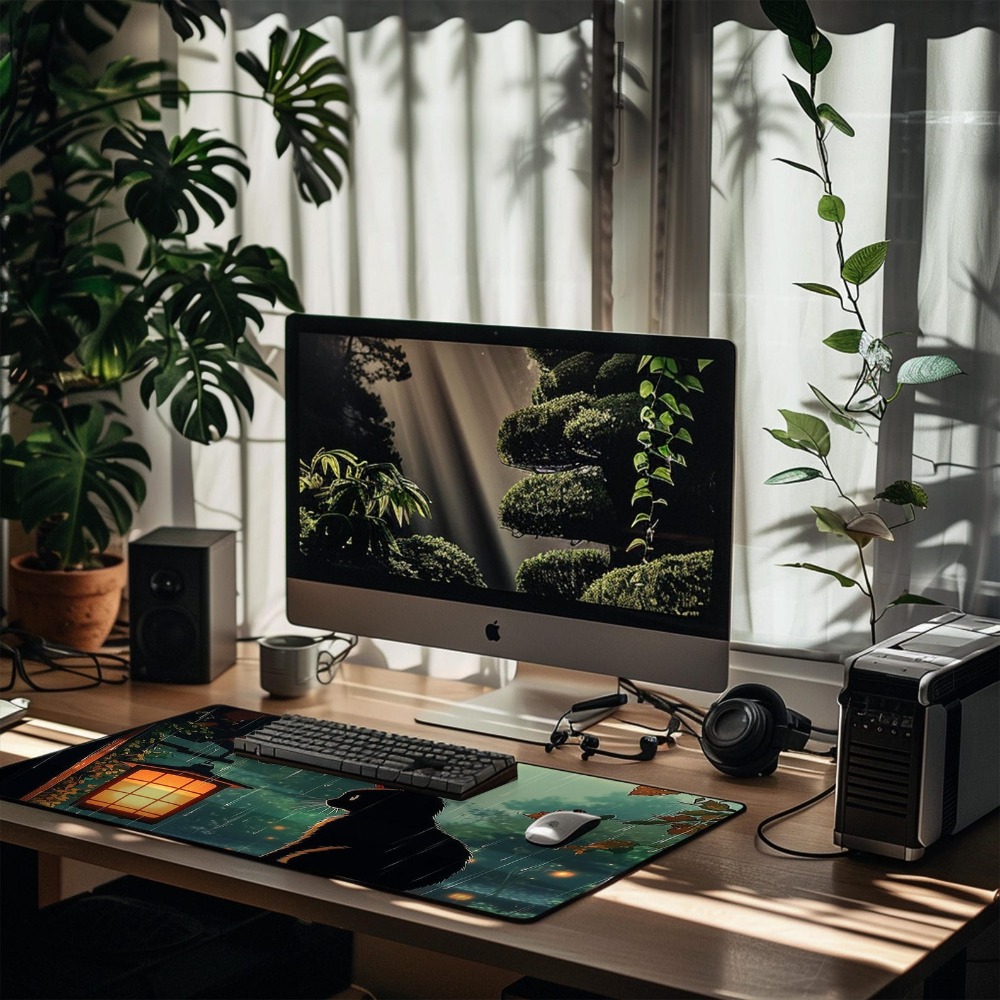 Аниме-коврик для стола: милый  – обзор и цена Desk Setup Aesthetic