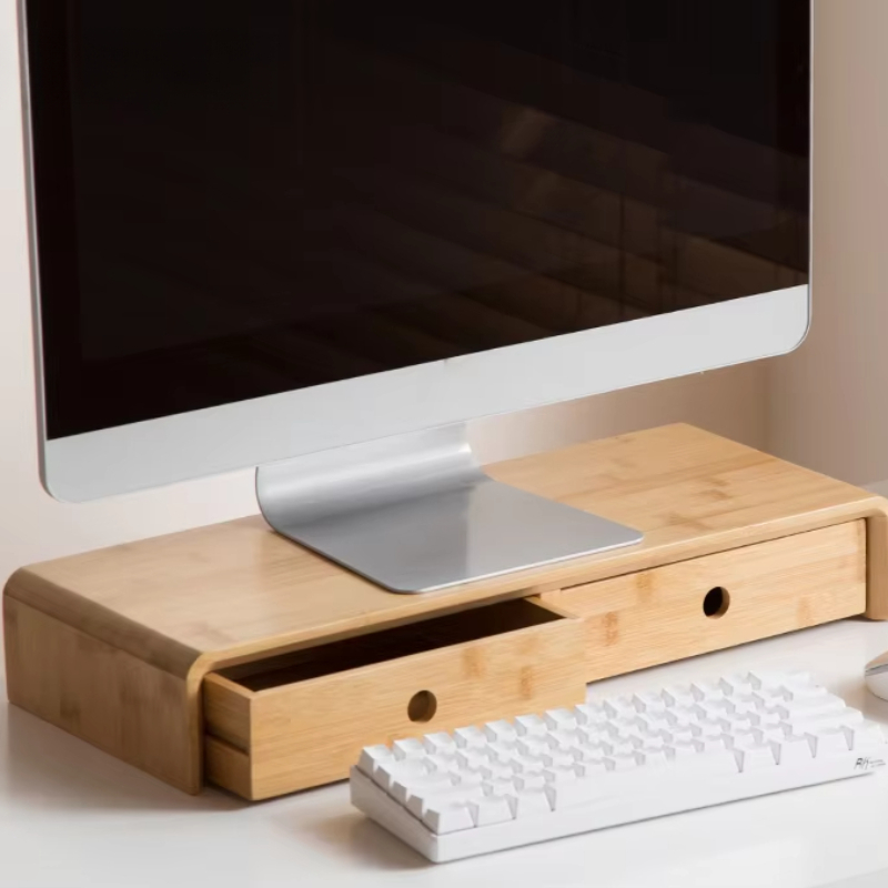 Бамбуковый монитор для ноутбук – обзор и цена Desk Setup Monitor And Laptop