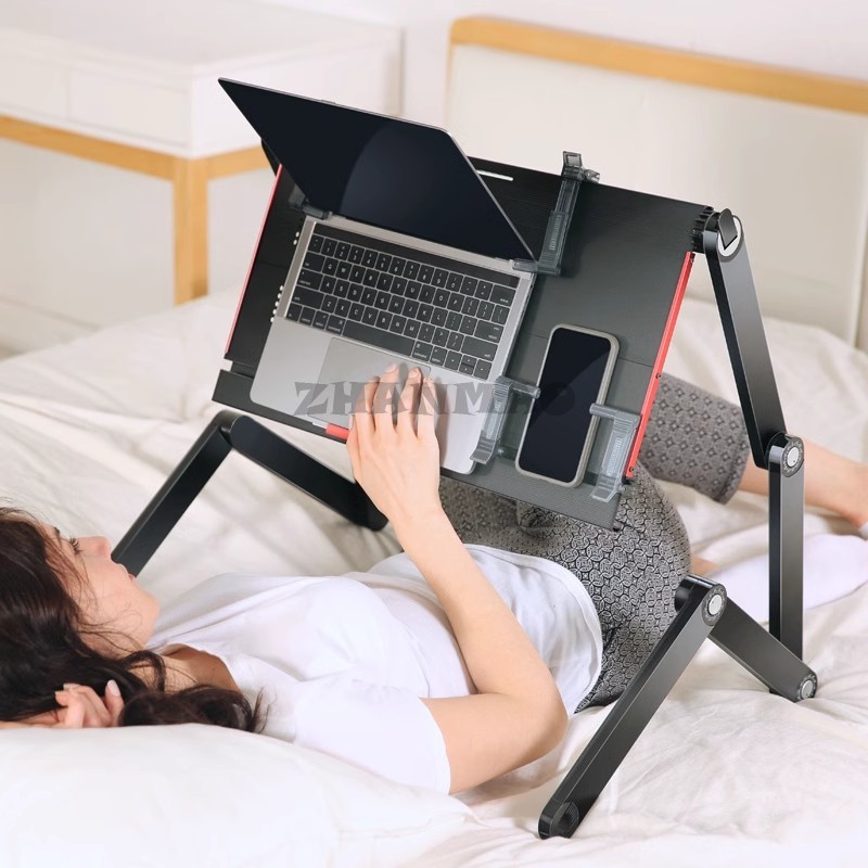 Лежащая плоская кровать, стол  – обзор и цена Desk Setup Laptop