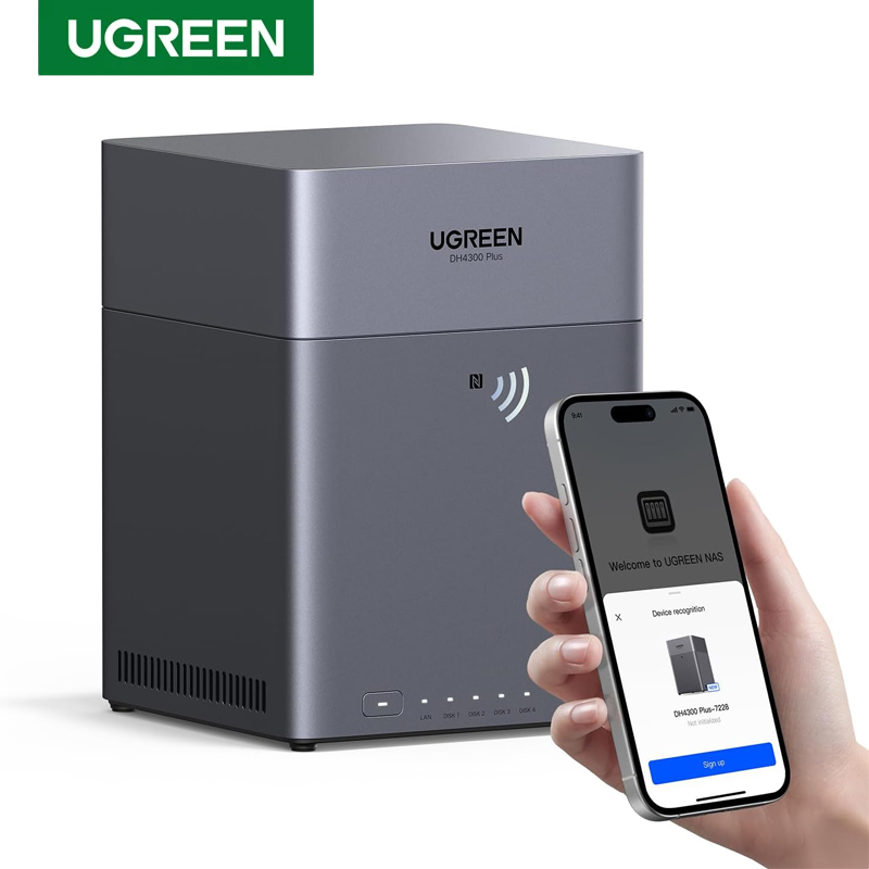 UGREEN NAS DH4300 Plus 4-х отс – обзор и цена Desk Setup Organization